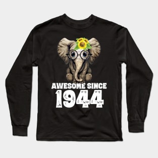 Awesome since 1944 76 Years Old Bday Gift 76th Birthday Long Sleeve T-Shirt